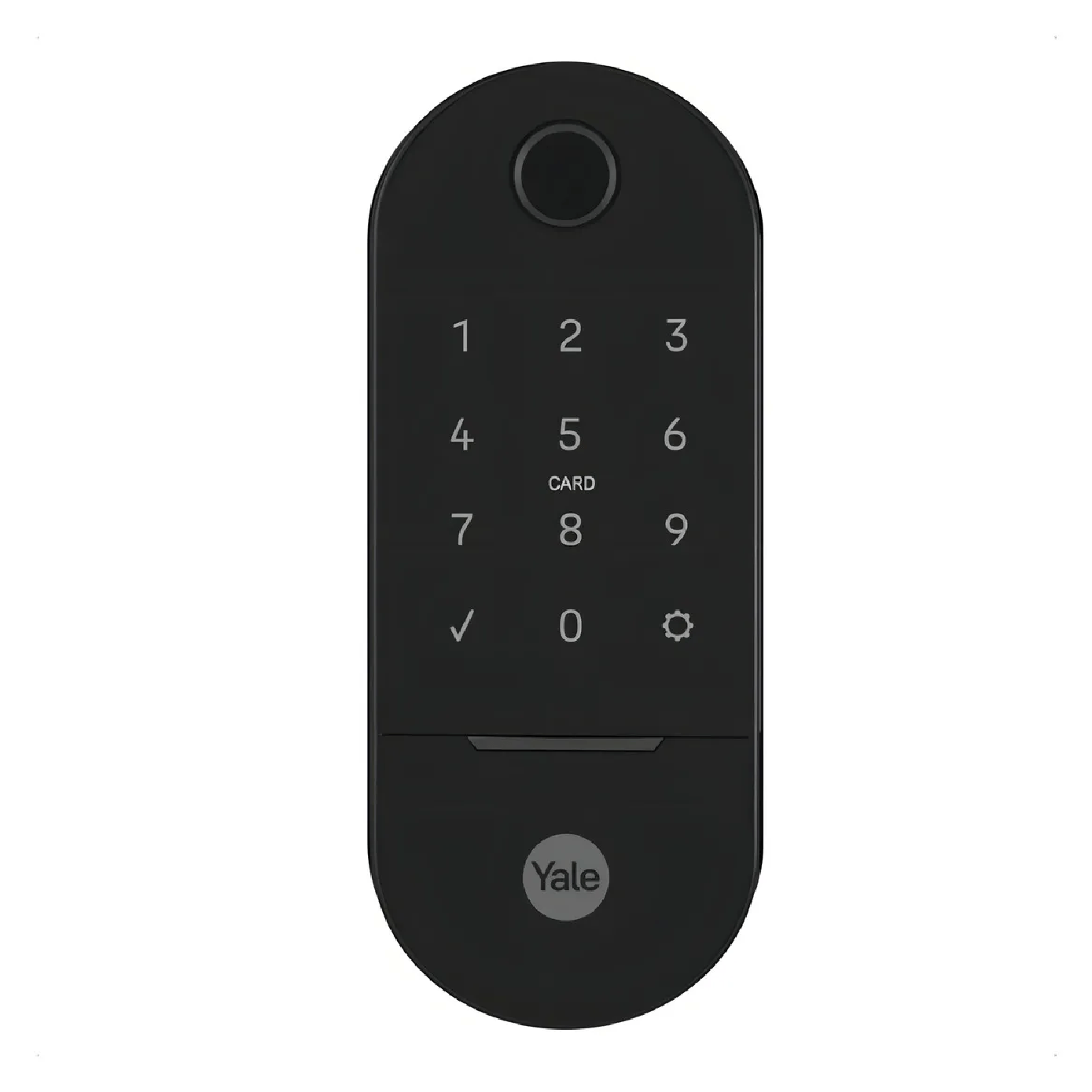 Fechadura Yale Lia Digital Embutir Preta Fosca Cor Preto Fosco