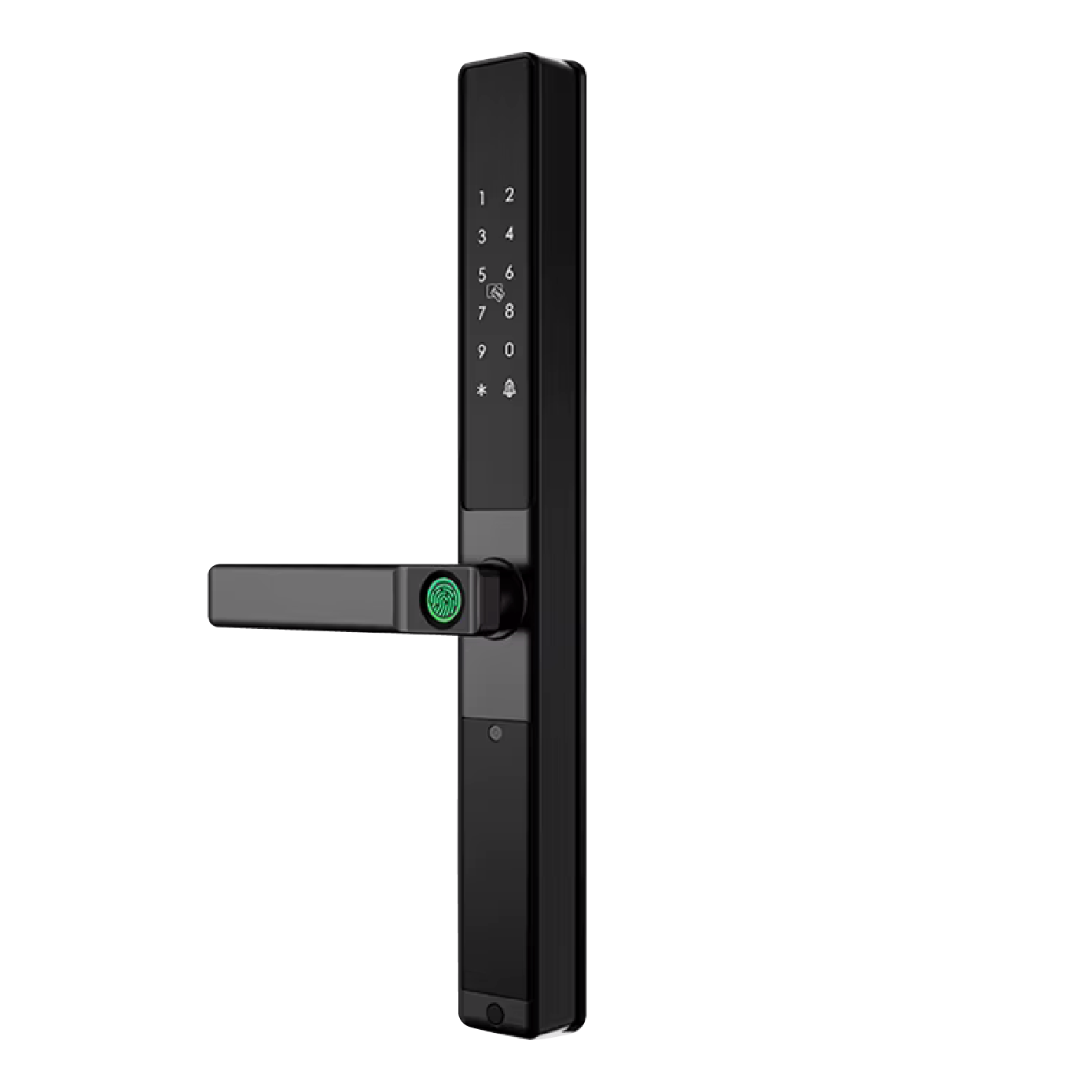 Fechadura inteligente de porta dupla face, à prova d'água, cartão de senha de impressão digital.