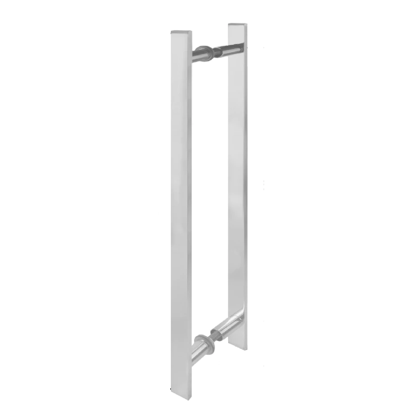 Puxador Duplo Aluminio 60 Cm Porta Pivotante ou Madeira ou Vidro